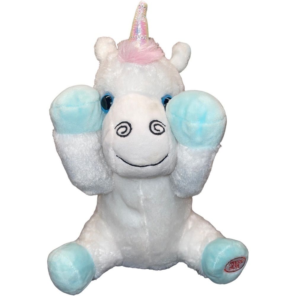 GIGGLES International Peekaboo Unicorn Animated Plush Stuffed Animal Giggles 8”